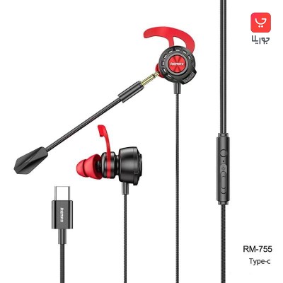 هندزفری مخصوص بازی ریمکس مدل RM-755 Type C Gaming Headphone